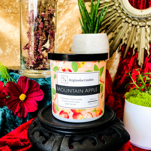 Mountain Apple Scented Soy Wax Candle - Brightwise Candles