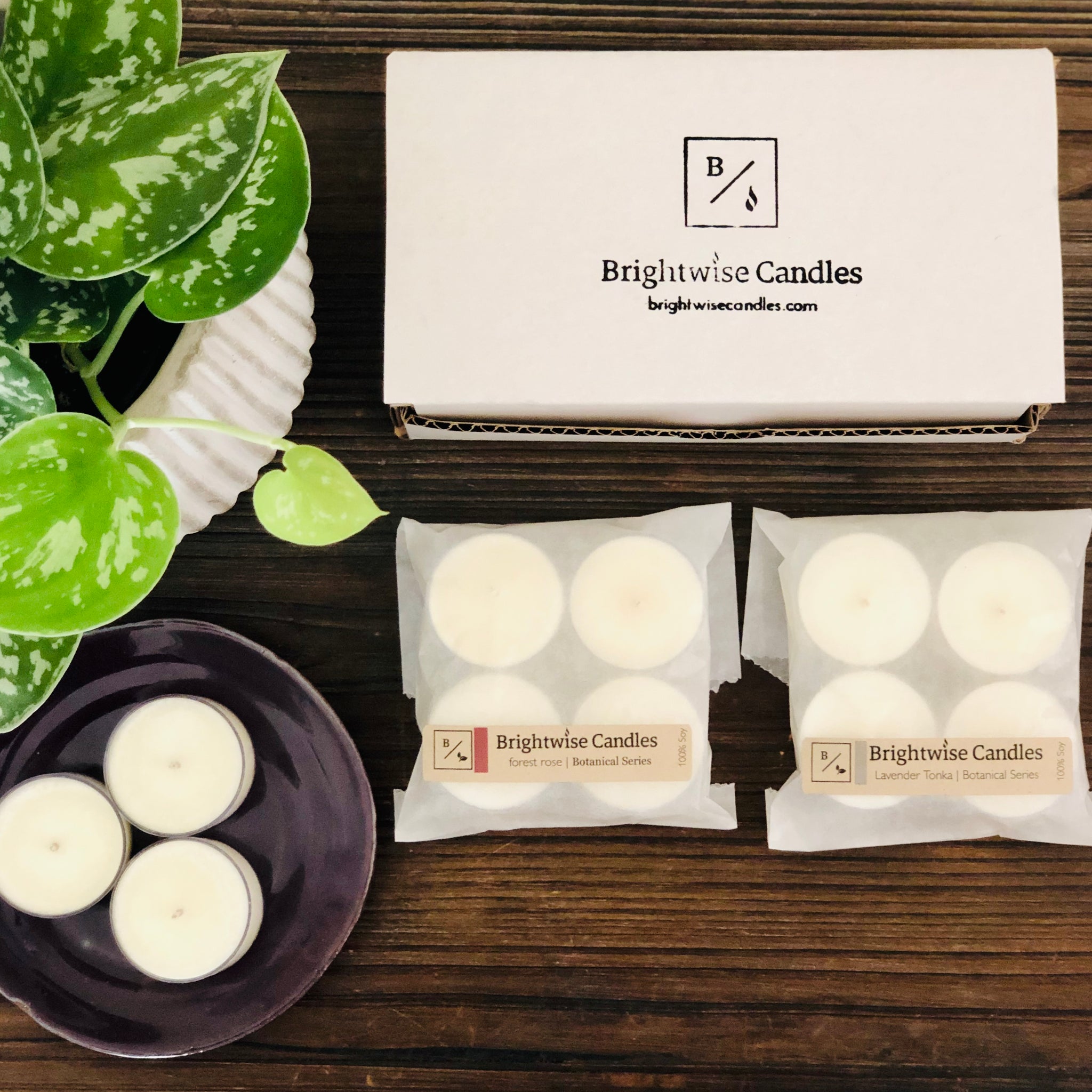 Monthly Small Tealight Candle Subscription Box - Brightwise Candles