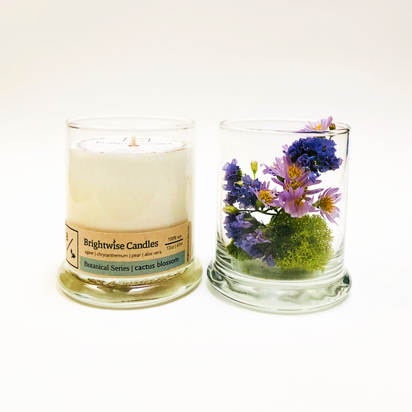 Cactus Blossom Scented Soy Wax Candle - Brightwise Candles