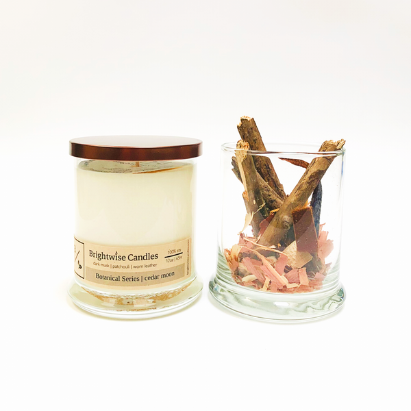 Cedar Moon Scented Soy Wax Candle - Brightwise Candles