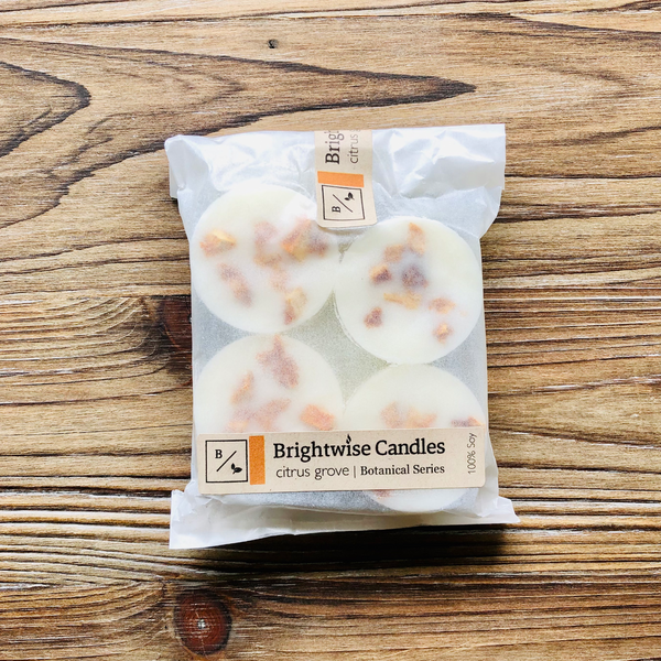 Citrus Grove Scented Soy Wax Melts - Brightwise Candles