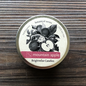 Mountain Apple Scented Soy Wax Candle Tin - Brightwise Candles