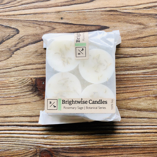 Rosemary Sage Scented Soy Wax Melts - Brightwise Candles