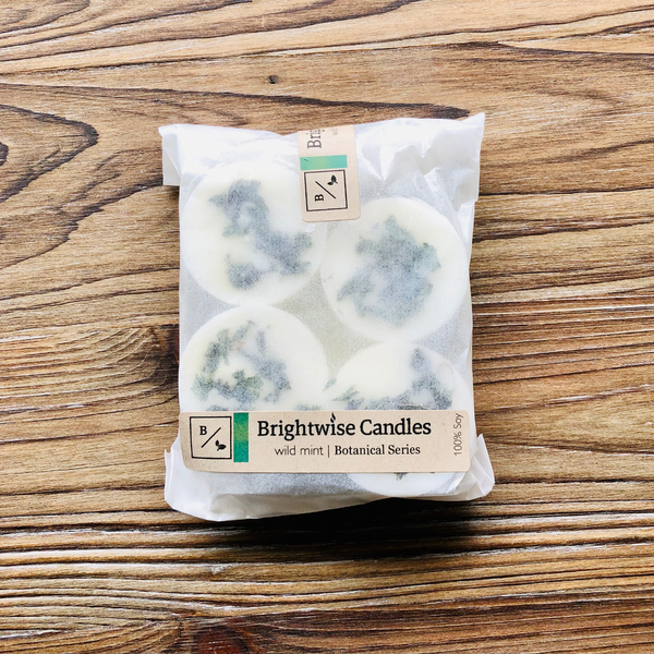 Wild Mint Scented Soy Wax Melts - Brightwise Candles